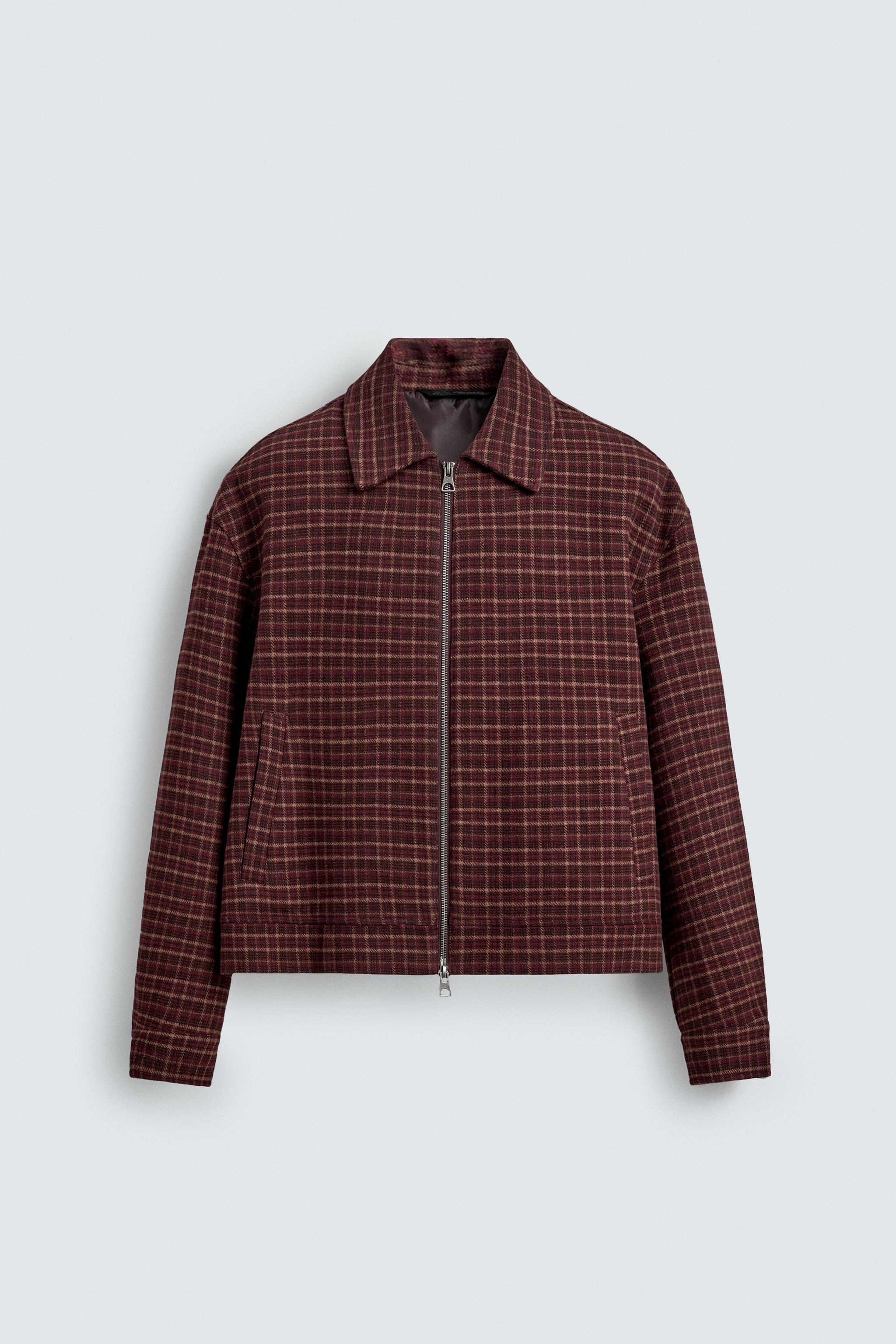 CHECKED WOOL JACKET